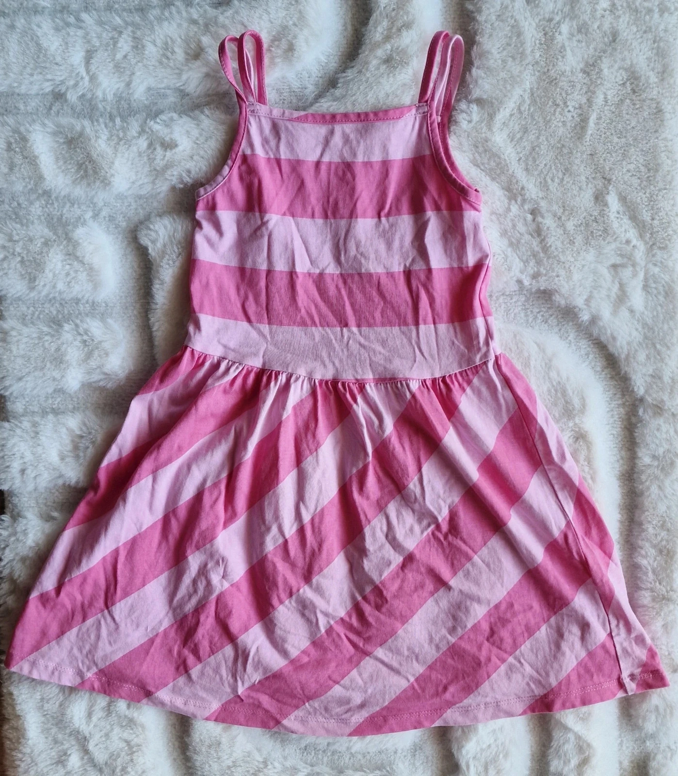 Roze gestreepte jurk C&A Kids - 10 jaar - Zeer goede staat – photo 4
